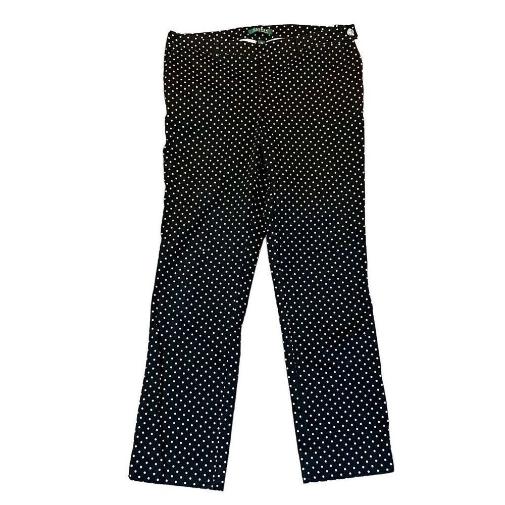 Lauren Ralph Lauren Polka Dot Pants Side Zip 10